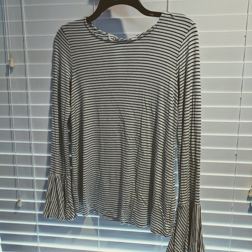 Striped Flowy Blouse